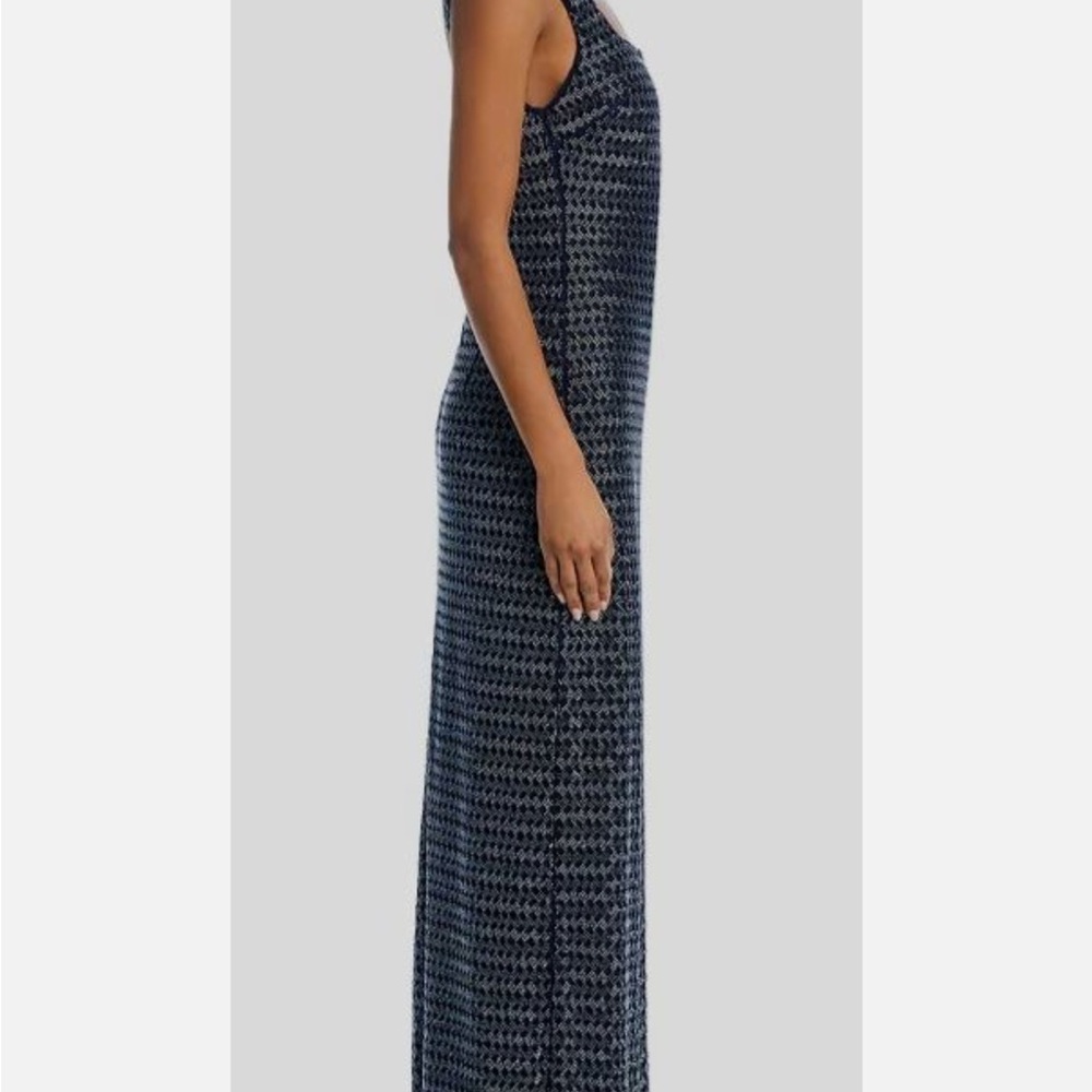 Ramy Brook Navy Patterned Maxi Dress